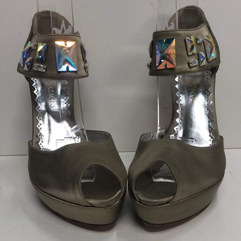 Francesco Sacco Made in Italy Beige High Platform